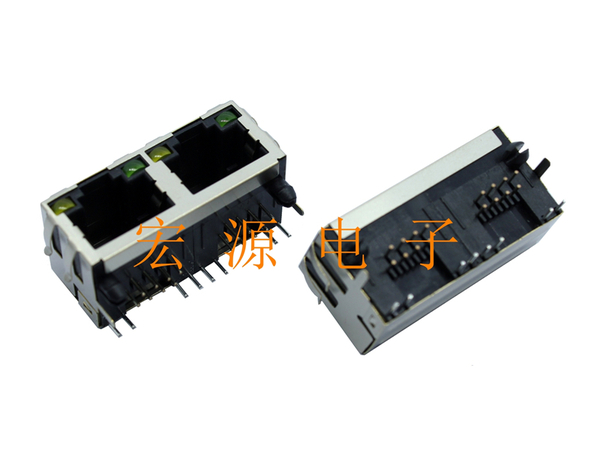 5JA-1X2-8P8C-LED-S-E