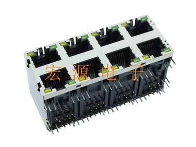 5JB-2X4-8P8C-LED-S-E